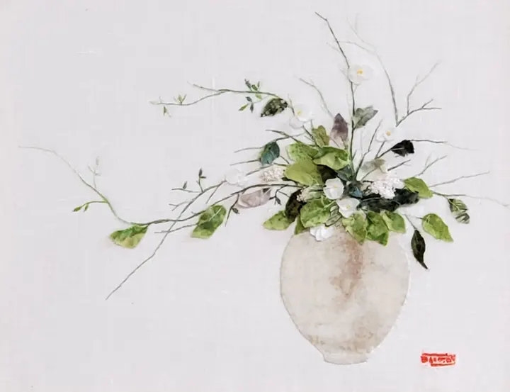 Small Flowers in a Jar